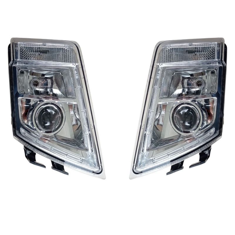 Set VOLVO FH,FM 2008-2014 Truck DRL Headlights Headlamp Front Lights Right Left with Motor