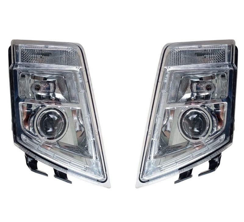 Set VOLVO FH,FM 2008-2014 Truck DRL Headlights Headlamp Front Lights Right Left Manual regulation