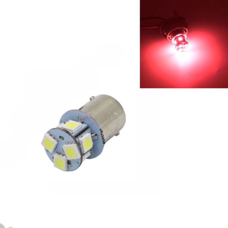 LED 22 SMD P21W BA15S Canbus 12V Lys Lyspærer Rod