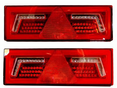 2 x Anhänger Rückleuchte  dioden licht links rechts Iveco,Man,Vw 96 Led Van Lkw 12/24V