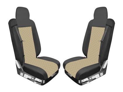 Bilklädsel för RENAULT T 2015-2021 Lastbil Svart Beige Läder 