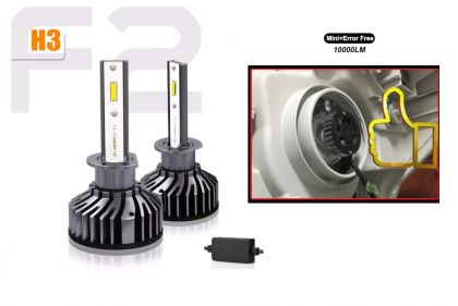 2 x LED F2 H3 12v/24V 72W 10000LM Luces Bombillas Luz Lampara de Automóviles Camiones Coche 