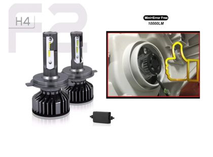 2 x LED F2 H4 12v/24V 72W 10000LM Headlights Bulbs Lamp Car Truck Lorry Lights Vehicle 
