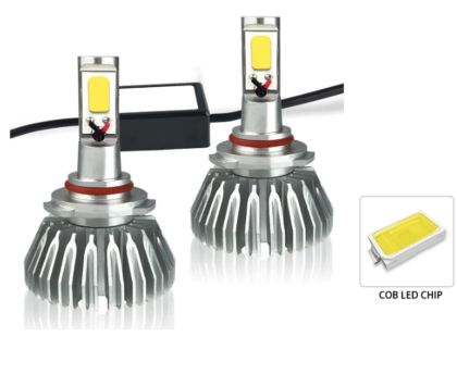 2 x COB LED HB3 9005 12V/24V 48W 6000lm 6000K Canbus aucune Erreur Feux Ampoules Lampe Feux de Camion Voiture Véhicule Phares 