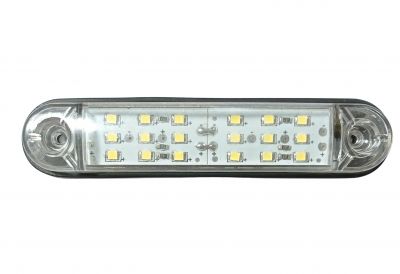18 LED Seitenmarkierungsleuchten Anhänger Blinker Weiß 12V 24V LKW