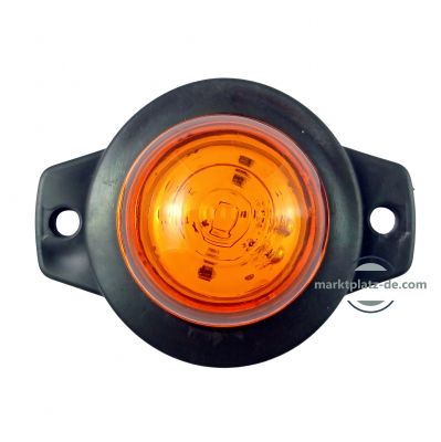 LED Seitenmarkierungsleuchten Anhänger LWK Blinker Umrissleuchte Orange 12/24V 