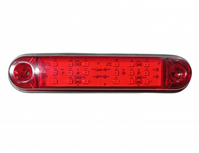 18 LED Seitenmarkierungsleuchten Anhänger Blinker Rot  12V 24V LKW