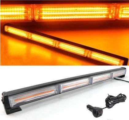 4 Feux De Pénétration LED COB 9cm 32W IP65 EYPINS – Orange, Pour Véhicules Avec Adaptateur