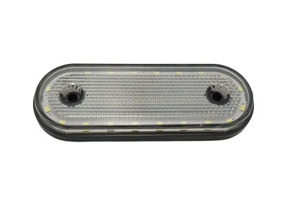 2 Feux De Position LED Blancs Pour Remorque, Camion, Caravane - 12V/24V, étanches IP67, Avec Réflecteur - Homologués ECE