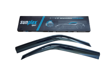 HEKO Wind Deflectors / Rain Guards For Iveco Daily (2014+) – 2 Piece Windscreen Set, Black
