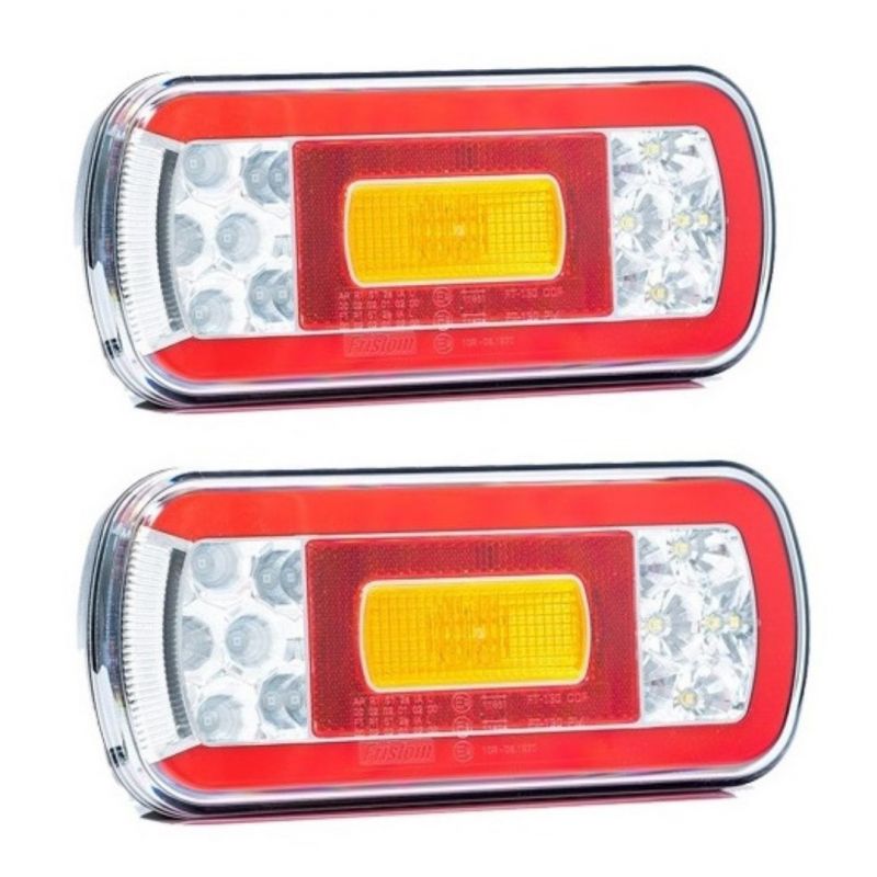 2 x LED Lampa Lumini Spate Pentru Camion Remorca cu Priza 12v 24v E9