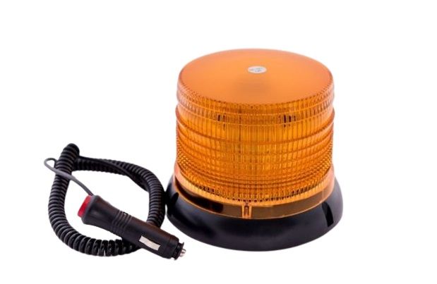 32 LED Warnleuchte Rundumlicht Bernstein Magnet Lampe 160mm 12V 