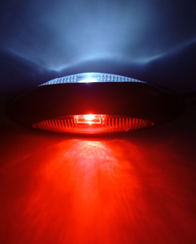 thumbnail image 2 of LED Side Marker Clearance Lights – 3-LED, 12-24V – Red/Amber/White – For Trailer, Truck, Caravan 2 of 6