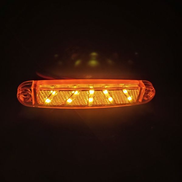 10er-set 24V LED Gelb Seitenmarkierung Licht Lampe Lkw Anhänger Lkw Wohnmobil 
