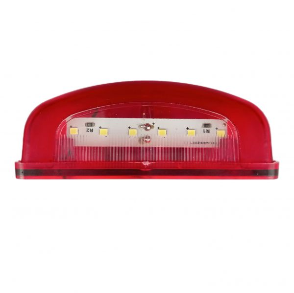 2 Stk Rot LED Kennzeichenbeleuchtung mit Positionsleuchte Für LKW