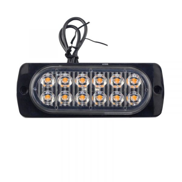 Auto LKW 12 LED Frontblitzer Blitzlicht Warnleuchte Strobe Notfall Lampe  Bar 12V