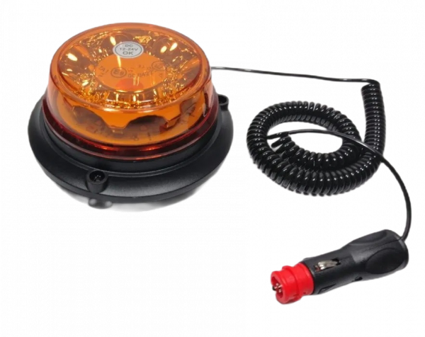 Lumière stroboscopique rotative de voiture de secours LED avec prise et  interrupteur d'allume-cigare 10V ambre - Cablematic