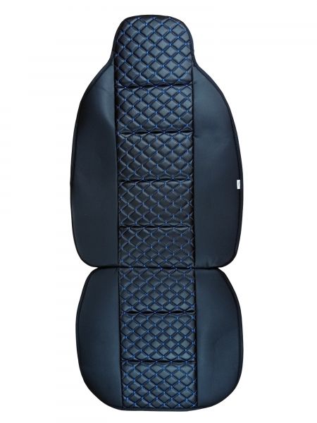 2 x Sitzbezüge Schonbezüge Schutz Universal für PKW Schwarz Blau Leder