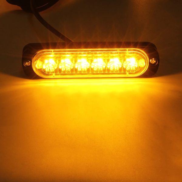 MelTruck® 2x gelb LED Frontblitzer Blitzlicht Warnleuchte ADR 7 Funktionen  12V 24V für PKW LKW : : Auto & Motorrad