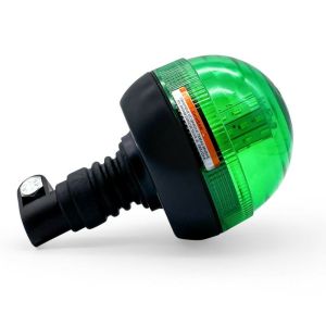 40 LED Lumină de avertizare Stroboscopica Girofar Lampa Diametru126mm Verde 40W 12V 24V E9