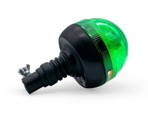 40 LED Lumină de avertizare Stroboscopica Girofar Lampa Diametru126mm Verde 40W 12V 24V E9