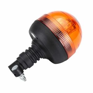 40 Led Warning Light Beacon Flashing Strobe Orange Diameter 126mm 40W 12V 24V E9