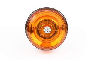 12 LED Luces Lampara Estroboscópico Diametro 110mm Orange Strobe 12V 24V E9