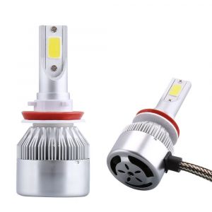 2 x LED H11 Headlights,led bulbs,car lights,kit cob lights DRL 72w 7600lm
