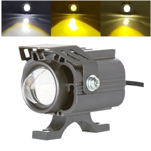 Motorcycle Led lights Headlight  Fog Spot Lights  flashing ATV White Yellow