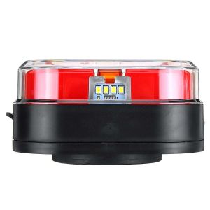 2 x Wireless Neon LED Magnet Square Tail Truck Trailer lights 12v 24v E9