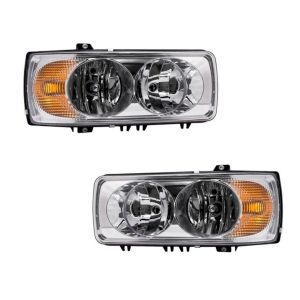 Set DAF XF/CF/LF 2003-2015 Truck Headlights Headlamp Front Lights Right Left Manual Regulation