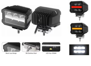 LED Arbetsbelysning 12V 24V 25W 2200lm för SUV 4x4 Traktor Bil Combo Spot/Flood Ljus Vit/Röd/Gul