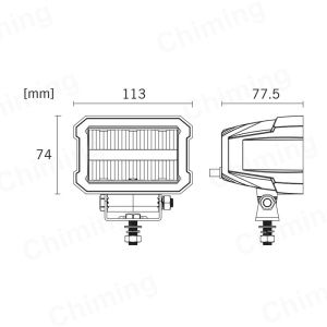 LED Arbetsbelysning 12V 24V 25W 2200lm för SUV 4x4 Traktor Bil Combo Spot/Flood Ljus Vit/Röd/Gul