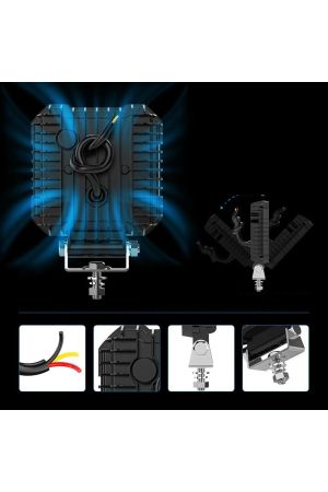 LED Ekstralys DRL Lampa 12V 24V 15W 1500lm til SUV 4x4 Bil Traktor Spot Beam Lys Hvit