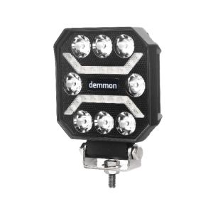 LED Arbeitsscheinwerfer ''DEMMON'' DRL 12V 24V 27W Spot Beam Leuchten Lampe Weiß/Orange