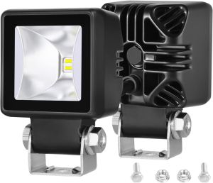 4 x LED Luces de trabajo DRL Hallo Lampara 12V 24V Flood Beam Luz Blanco