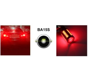 LED 33 SMD BA15S P21W 1156 Canbus Luces Bombillas Coche Luz Piloto Traseras Rojo 12V 24V con Lente