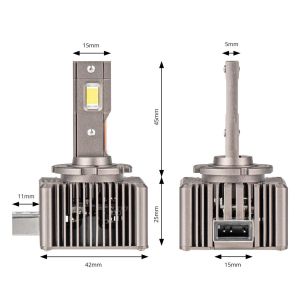 2 x Led D1S Xenon 12-24V 8600lm Canbus Ljus Lampa Bilstrålkastare Lyspærer Strålekaster Lasbil Moto 6500K 