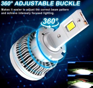 2 x Led D2S Xenon 12-24V 50000lm Canbus Lumini Lampa Faruri Becuri Auto Camoin Moto 6000K 