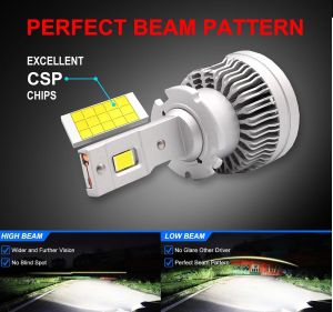 2 x Led D2S Xenon 12-24V 50000lm Canbus Lumini Lampa Faruri Becuri Auto Camoin Moto 6000K 