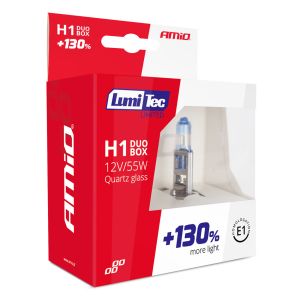 2 x H1 12V 55W LumiTec LIMITED +130% Halogen Lumini Lampa Faruri Becuri High Low Beam Auto Camoin Moto 