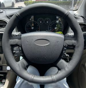 Lenkrad Abdeckung Für FORD FOCUS,FORD CONNECT,FORD KUGA,FORD C-MAX Öko Leder Zum Nähen