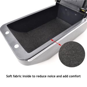 VW GOLF V MK5,GOLF VI MK6, JETTA V MK5 Car Auto Armrest Centre Console Arm Storage Box Black Leather
