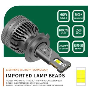 2 x LED H7 120W 13000lm Scheinwerfer Lampen Autolichter Fahrzeug Hi/Low Beam LKW PKW 12V 24V Chip Led 6000K