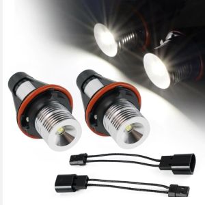 2 x marqueur LED Angel Eyes 5W Blanc pour BMW E39 E53 E60 E61 E63 E64 E65 E66 E83 E87
