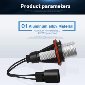 2 x marqueur LED Angel Eyes 5W Blanc pour BMW E39 E53 E60 E61 E63 E64 E65 E66 E83 E87