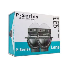 2x Bi-LED Projektor Frontlykter Linser 3inch 120W 8000lm 12V – Hvit – Universelle LED-lykter for Bil med Fjern- og Nærlys, +500 % Lysstyrke, Enkel Installasjon