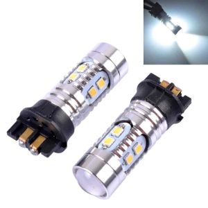 2 x LED Blanc Ampoules Feux Lampe Canbus 360° PW24W / PWY24W – 2323 SMD 12V/24V 6000K Voiture