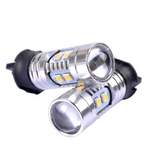 2 x LED Blanc Ampoules Feux Lampe Canbus 360° PW24W / PWY24W – 2323 SMD 12V/24V 6000K Voiture