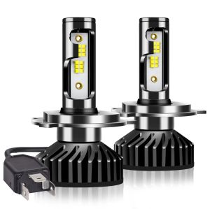 2 x H4 12V 50W 12000lm Mono LED +300% Canbus Lys Hovedlys Lyspærer Strålekaster Lampe Lastebil Bil Hi/Low Beam 